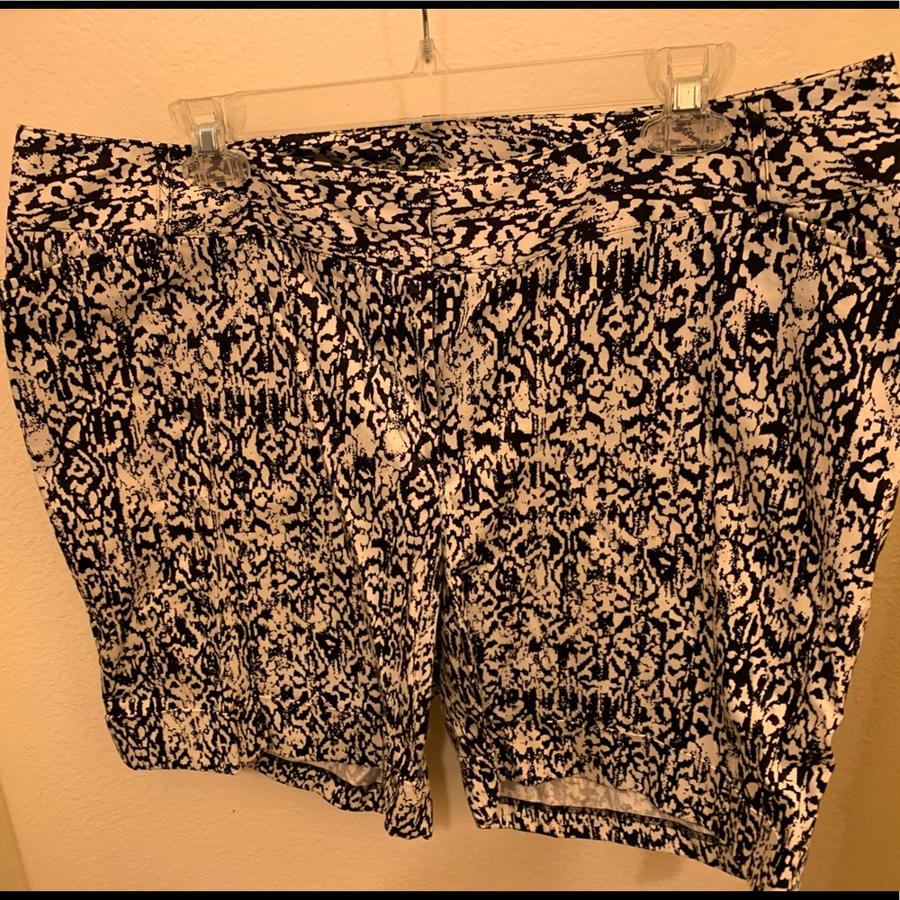 Navy and white womens shorts